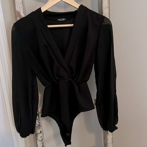 Nasty Gal - Black Body Suit (S)